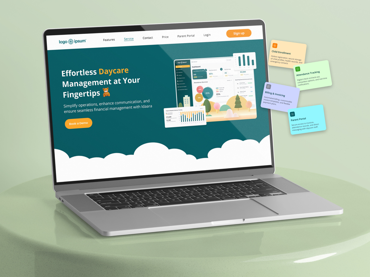 Example of Modern Website UI/UX Design 