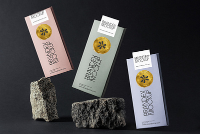 Brandex Premium Bar: Pastel Packaging Mockup Series snack bar