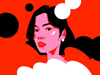 Evening look abstract branding composition design editorail editorial illustration glam portrait identity illustration laconic lines minimal minimalistic portrait portrait portrait illustration poster vecto vector portrait woman woman portrait