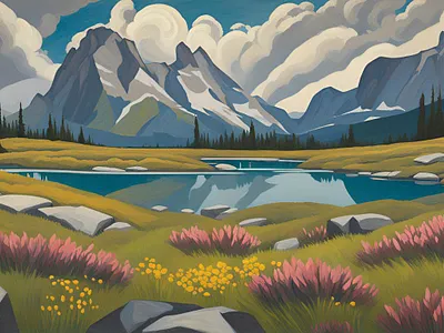 Brush bundles branding canadian rockies corwin jons crampon jon creative direction design drawn from the trail hike illustration landscape narrative design painting rawlyk art rawlyk calgary rawlyk create rawlyk design rawlyk guide rawlyk illustration tell stories thewayfindercompany