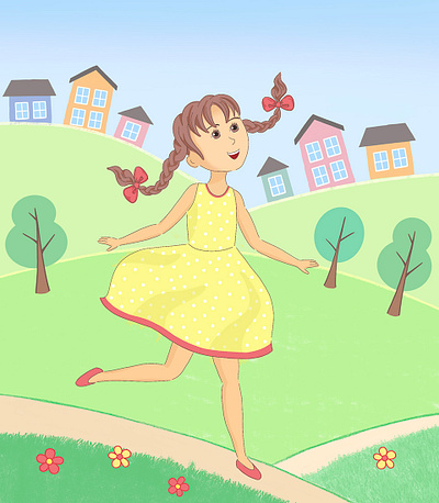 Illustration for Children's Book "Yulia's Stories" character design childrens book childrens illustration illustration