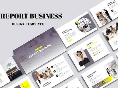 Report Business Persentation branding slides google