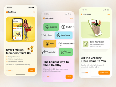 Onboarding Screen – Grocery App app app design appinterface grocery groceryapp grocerydelivery ios mobile mobile app mobile ui onboarding onboarding screen onboardingui product design ui ui design uiux uxdesign welcome welcome screen
