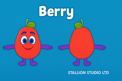 🎨 Character Name: Berry 🏢 Studio: Stallion Studio LTD 3d animation anime berry blender cartoon design open for commission rig stallion studio limited strawberry vrchat