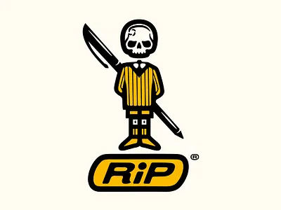 RIP bic design doodle drawing graphic design illustration logo spoof typography vector