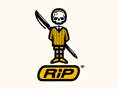 RIP bic design doodle drawing graphic design illustration logo spoof typography vector