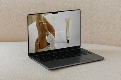 Beauty therapist website beauty branding skincare ui website design