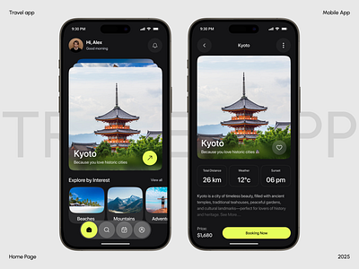 Travel Mobile App UI app app design ios mobile mobile app mobile ui travel travelapp travelbooking travelinspo travelui travelux tripplanner ui ui design uiux