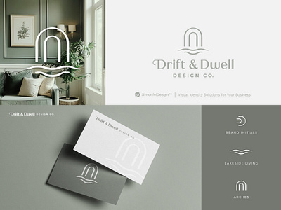 New Home / Interior Design Concept #2 aesthetic arch arches architect architecture brand business card coast d logo drift dwell elegant house lake living logo luxury sage water wave