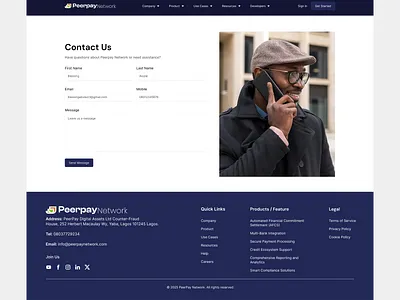 A Contact Us Page Design branding ui