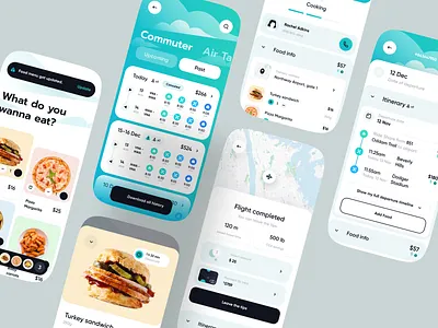 Travel Meets Food – App Design app app design b2b business delivery service design food food app food delivery ios mobile mobile design product design