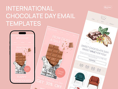 International Chocolate Day Email Templates chocolate day email email email builder email campaign email design email marketing email newsletter email templates html email marketing newsletter ux design web design