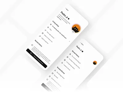 Meet the Renter – A Warm, Human-Centered Profile Screen landlord property propertyforrent propertyui realestate realty rent rental renter tenant