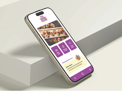 The Tapas Room - UI/UX Design | Resturant App Design cleanui. graphic design