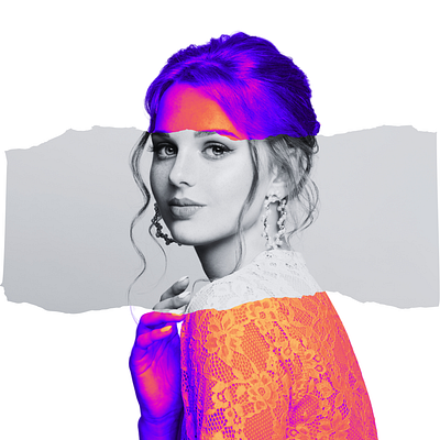 Model Portrait branding graphic design