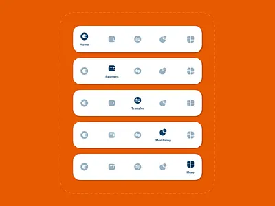 Tab bar color dark illustration logo tabbar vector