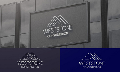 MODERN, INITIAL DESIGN, M AND W LOGO. WESTSTONE CONSTRUCTION. branding design graphic design illustration logo minimal typography ui ux vector