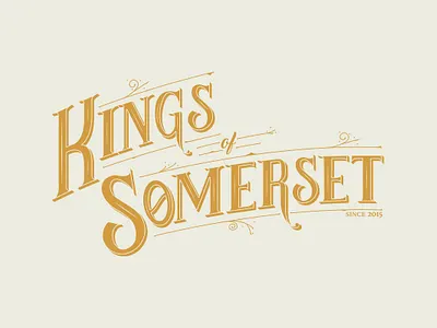 Kings of Somerset brand branding clean design graphic design identity vintage