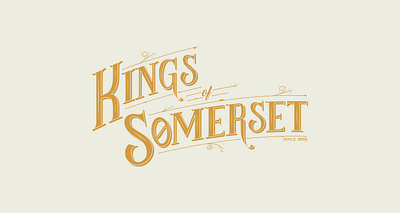 Kings of Somerset brand branding clean design graphic design identity vintage