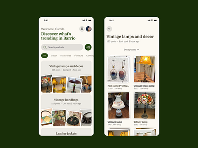 Barrio - Local Marketplace app design ecommerce graphic design marketplace mobile ui ui design