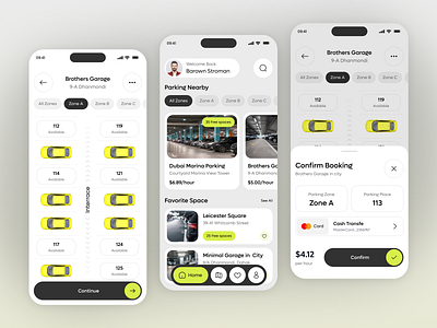 Car Parking Mobile App Design app app design booking car car mobile app car parking app design ios mobile app mobile design parking parking app product design service app smart car parking spot ui uiux uiux design vehicle
