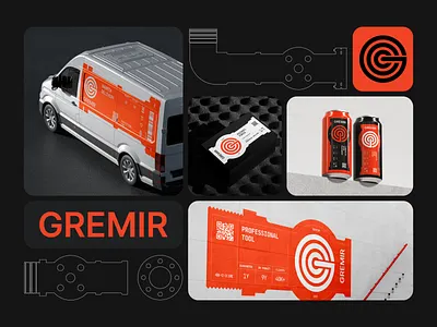 GREMIR Branding – Logo, Packaging, Transport & Visual System brand and identity brand design brand designer brand guidelines brand identity branding branding and identity creative logo geometric logo identitydesign logo logo design logo designer logos logotype mark modern modern logo simple visual identity