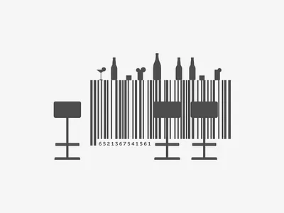 Bar Code barcode beer brewery design graphic design illustration label logo minimal pun simple word play