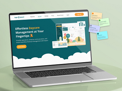Smart Daycare Management Dashboard graphic design ui uiux design ux