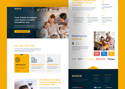 Home Security Website UI/UX Design digital design home automation home security landing page landing page design modern design navigation redesign responsive design security industry security solutions security systems security website ui uiux user experience user interface web development website design website layout