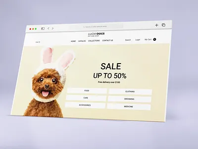 Lucky Dog - Shopify Single Product Store dog dropshipping ecommerce shopify website design