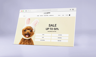 Lucky Dog - Shopify Single Product Store dog dropshipping ecommerce shopify website design