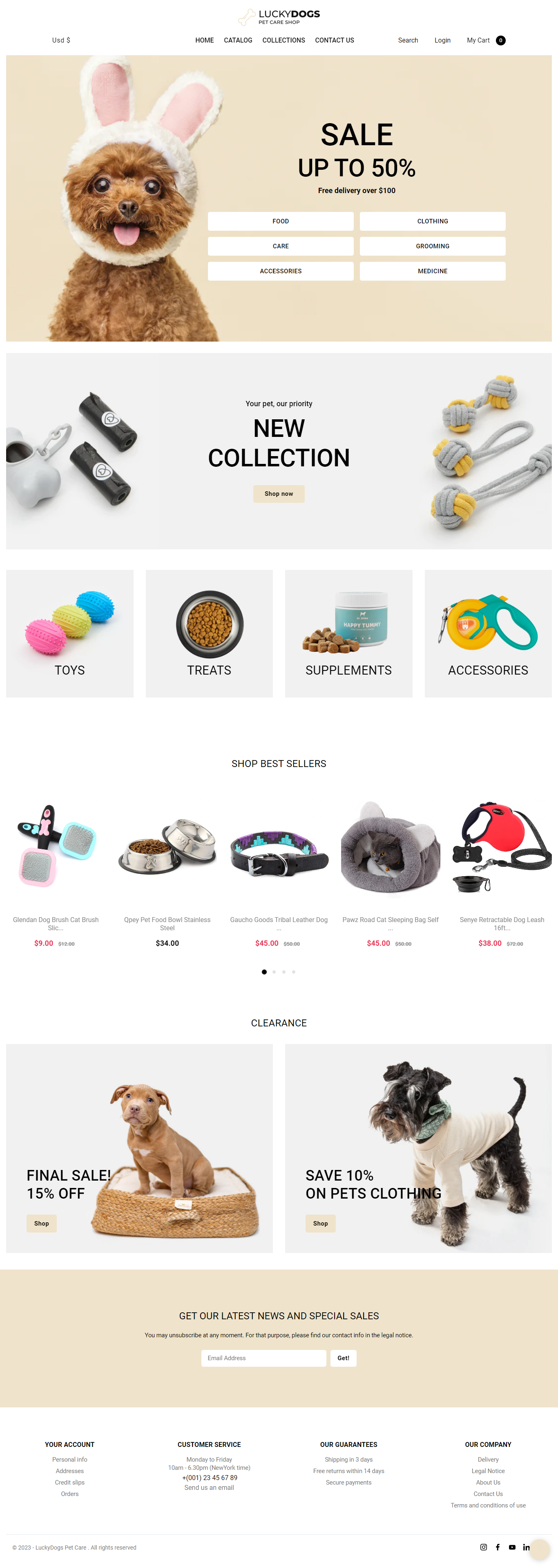 Lucky Dog Shopify Single Product Store by Mahmud Jibon on Dribbble