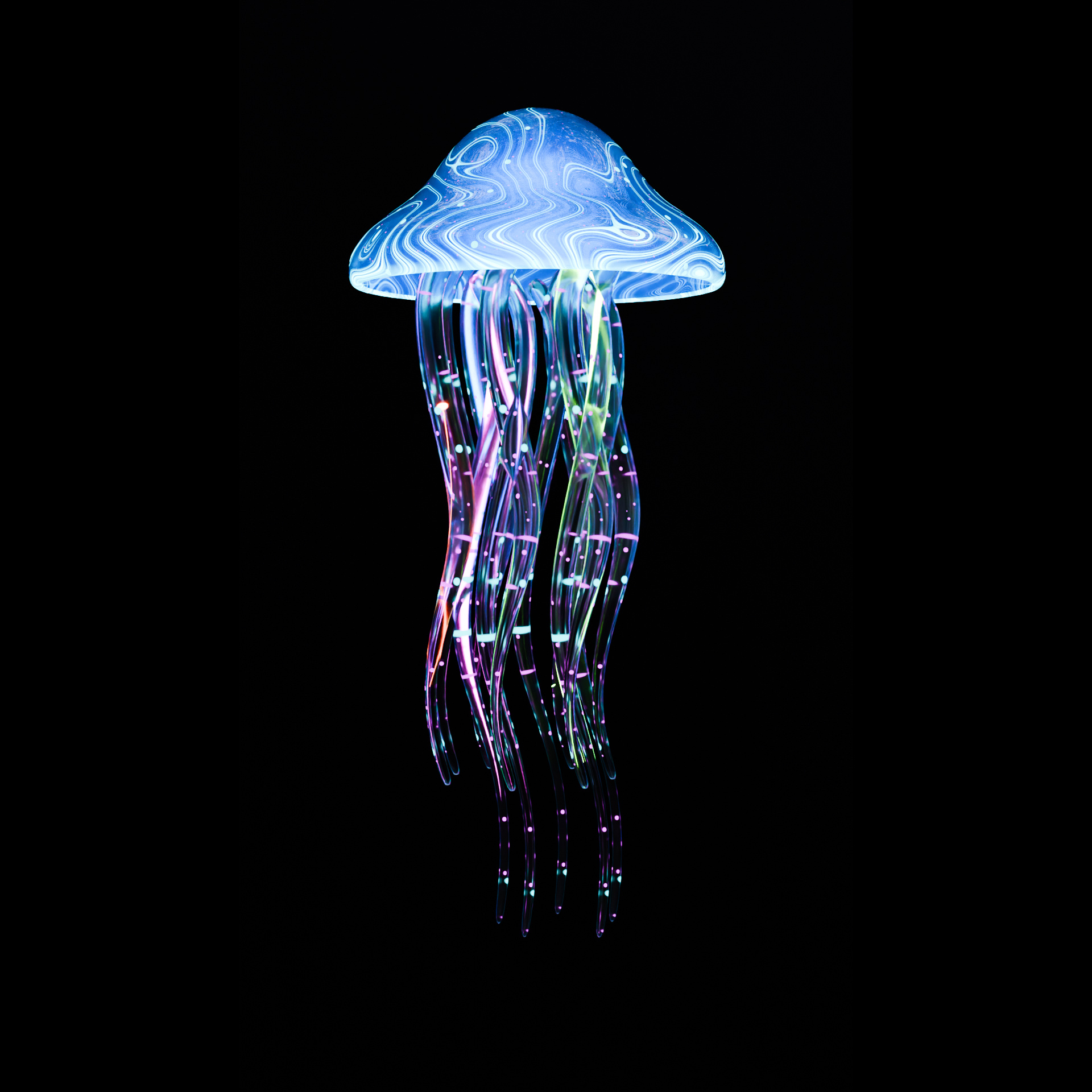 blender 3d Jellyfish modeling 3d animation blender