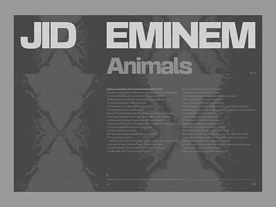 Web Music Player Concept Design art direction branding clean dark mode eminem freelance grid hierarchy international typographic style layout minimalistic modular grid music player slim shady swiss design swiss style typography web player