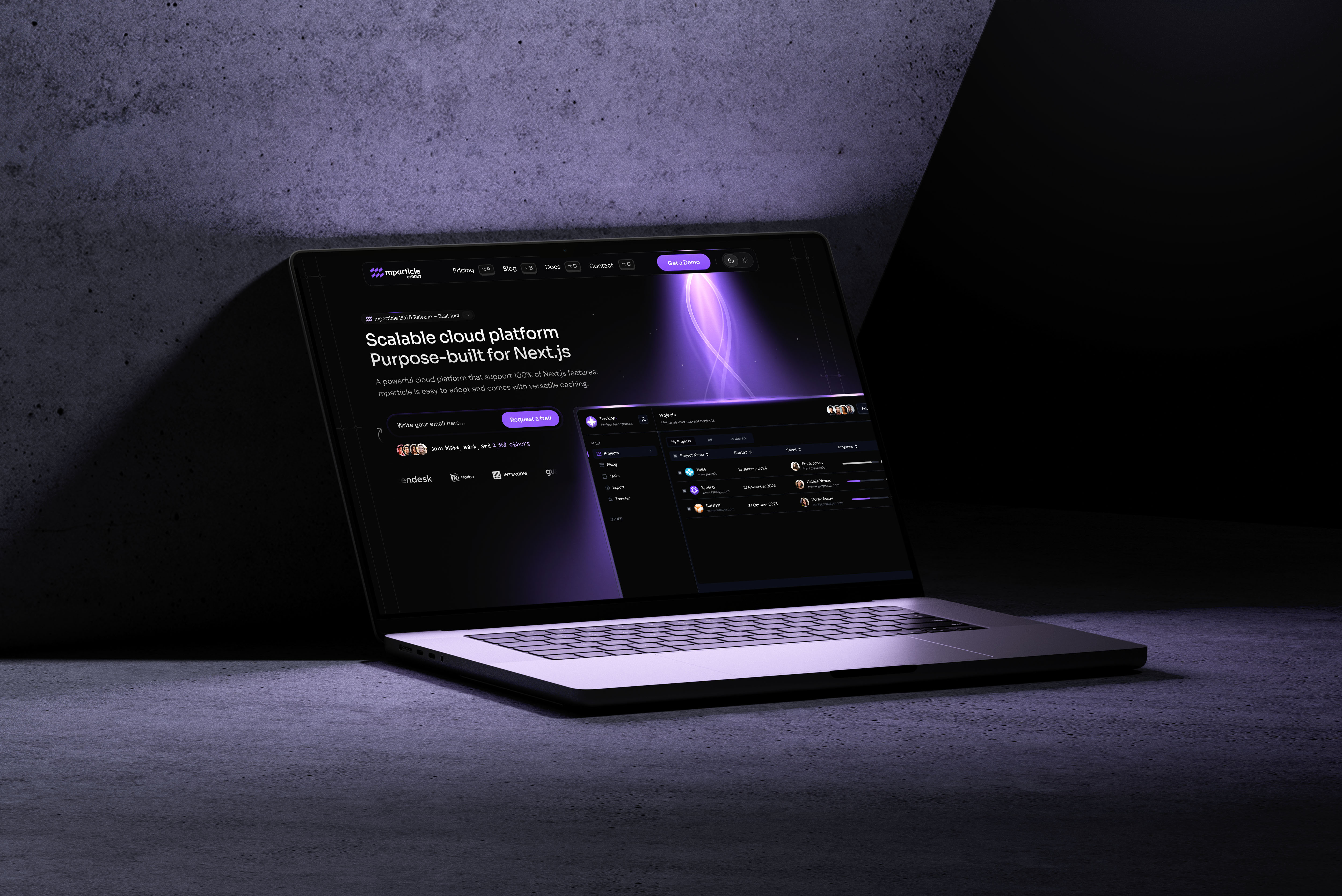 AI-Powered Cloud Deployment Platform – Light Beam Trend ai ai landing page ai saas ai tool ai website b2b dark mdoe dark ui devlopment graphic design landing page light beam effect saas platform saas tool ui website website design