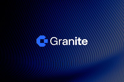 Granite – Fintech Brand Identity block chain design finance fintech granite icon logo mark symbol