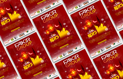 Eid Flyer Design banner design book branding design eid eid greetings eid mubarak flyer design graphic design greetings illustration magazine magazine page print design vector