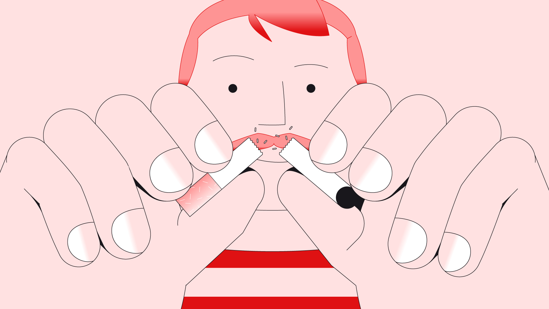 Fédé. Française des Diabétiques - Art Direction & Illustration characters gradient illustration illustration motion design red and green