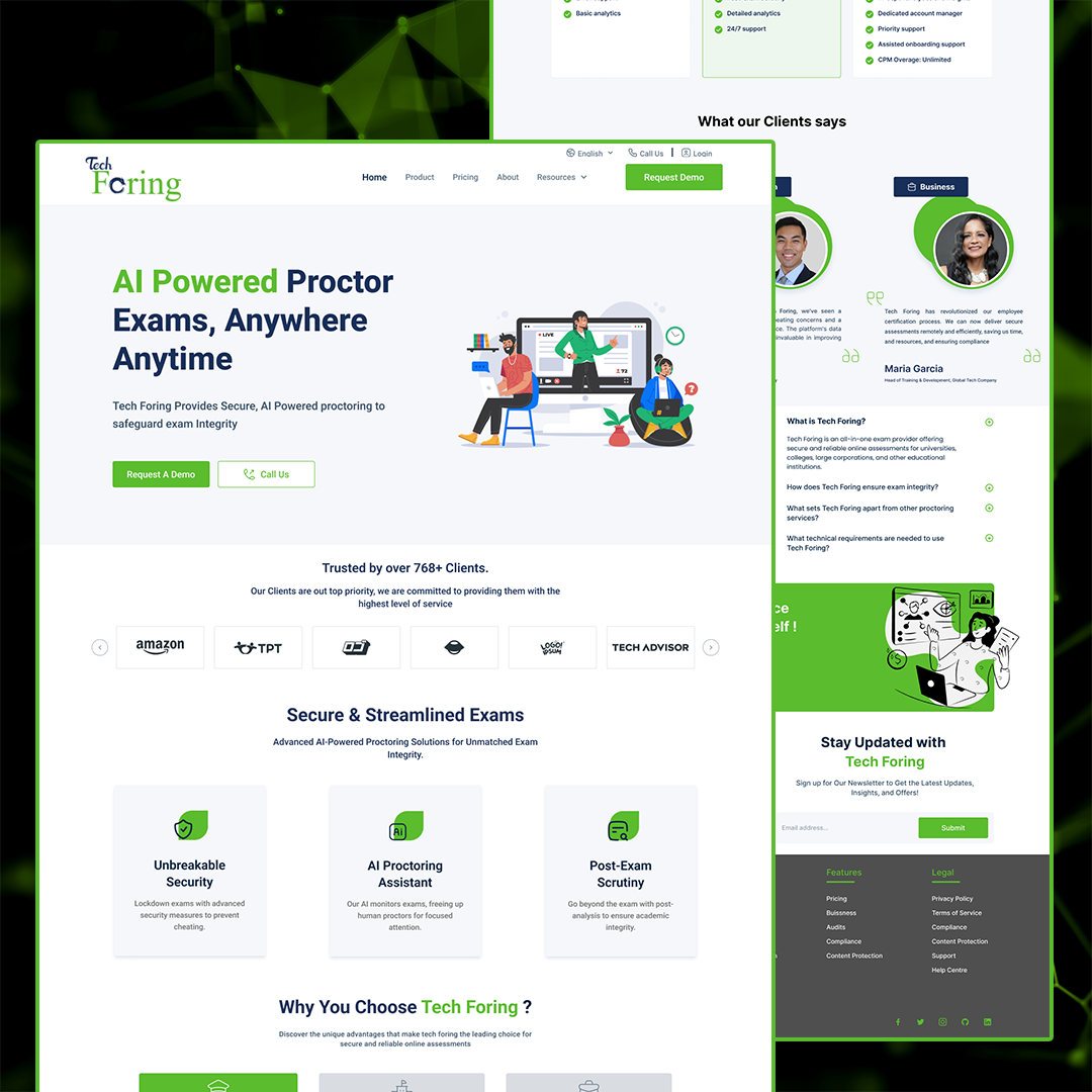 Tech Website branding figma graphic design ui ux