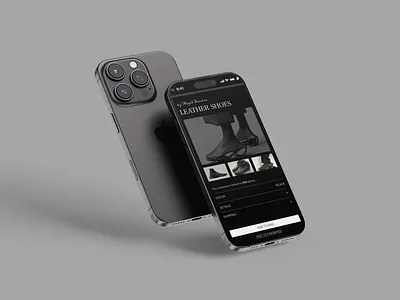 Mobile View of Fashion Web Design - 1 3d animation branding graphic design logo motion graphics ui