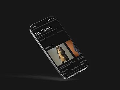 Mobile View of Fashion Web Design - 2 3d animation branding graphic design logo motion graphics ui