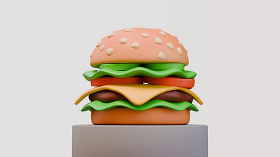 3D Street Food Animation - Spinning Treats 3d 3d food 3d icon 3d illustration 3d loop blender cartoon food fast food food animation graphic design illustration low poly food motion graphics rotating object snack icon street food ui icons