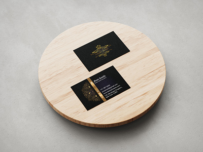 Luxury Elegant Business Card Design stylish mockup