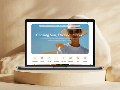 Summer teen-inspired apparel landing page (E-commerce) apparel apparel landing page clean clothing brand ecommerce shop ecommerce website fashion homepage landing page minimalist modern streetwear summer ui ux web web store webdesign website website design