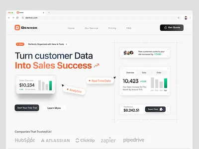 Saas Hero Section branding design figma graphic design illustration landingpage logo productdesign saas saasdesign saaslandingpage saasproduct ui uiuxdesign vector