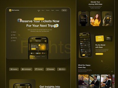 Flight Booking Website UI/UX Design airplane app booking design flight flight booking flight mobile app flight ticket home page landing page mobile app mobile app landing page modern ui design travel travel website ui ui ux design ux web web design