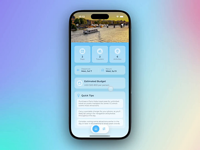 trip itinerary - AI trip planner app