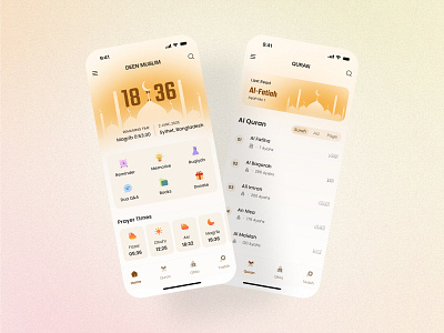 Islamic App Design - Muslim App Ui alquran app app design branding design figma holy quran islam islam pro islamic islamic app mobile modern mosque muslim quran app ramadan ui ui design uiux