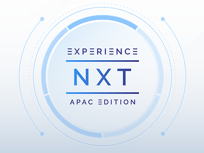 Experience NXT Summit branding colors design expereince flat geometric illustration illustrator logo ui