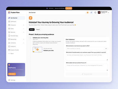 Nexus Flow: Content Creation Platform SaaS Dashboard clean dashboard content creation platform content management creator dashboard dashboard design digital product light ui minimal design modern ui saas dashboard ui ui inspiration web app ui